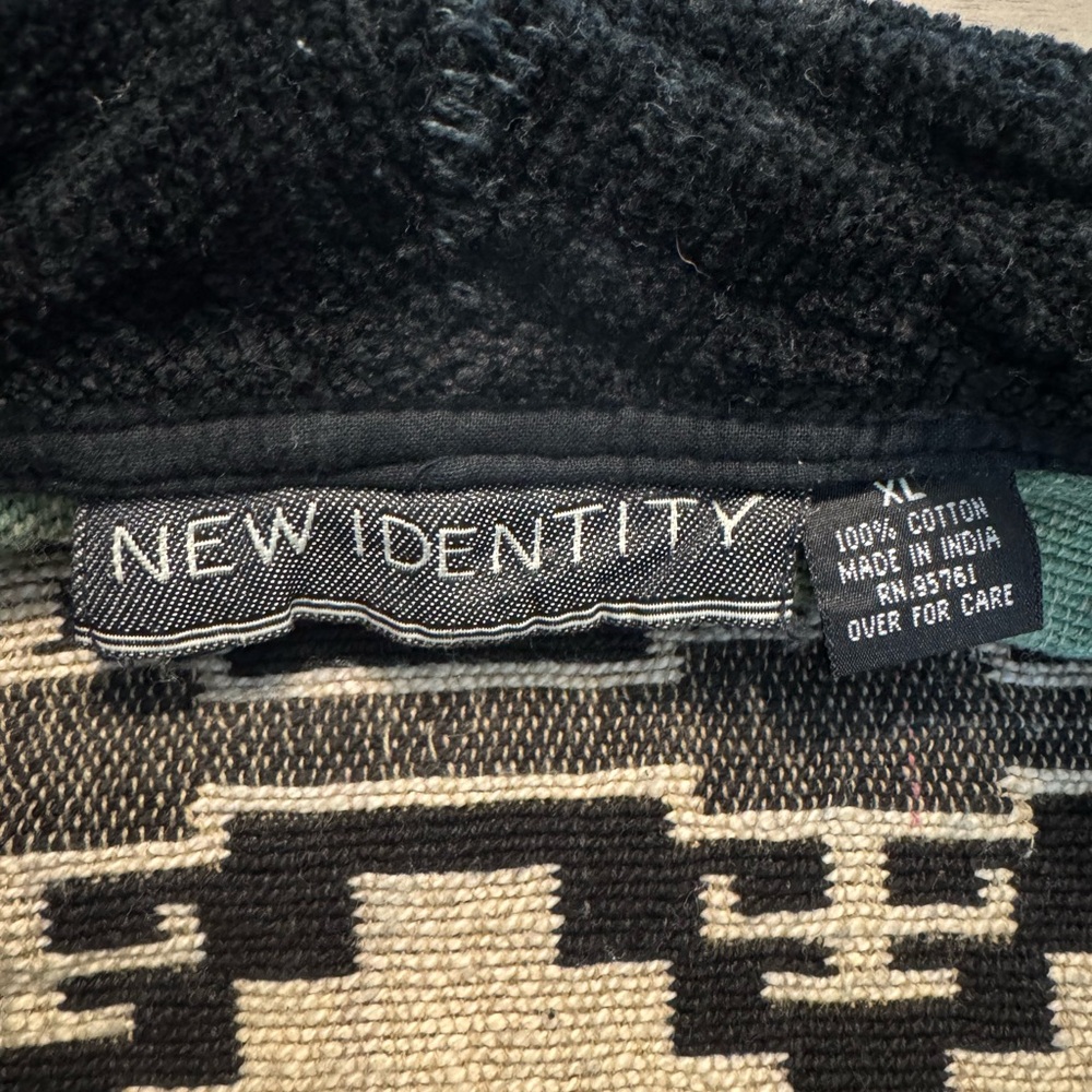 Tribal Patterned Wool Bomber Jacket - image 5